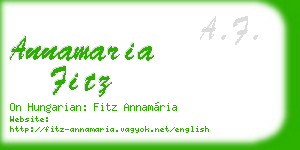 annamaria fitz business card